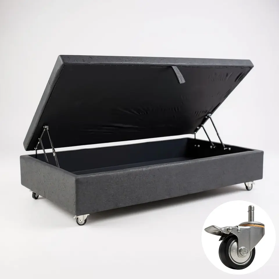 Base Cama Baul 1.5 PLaza / Lateral / Dif. Ruedas 9