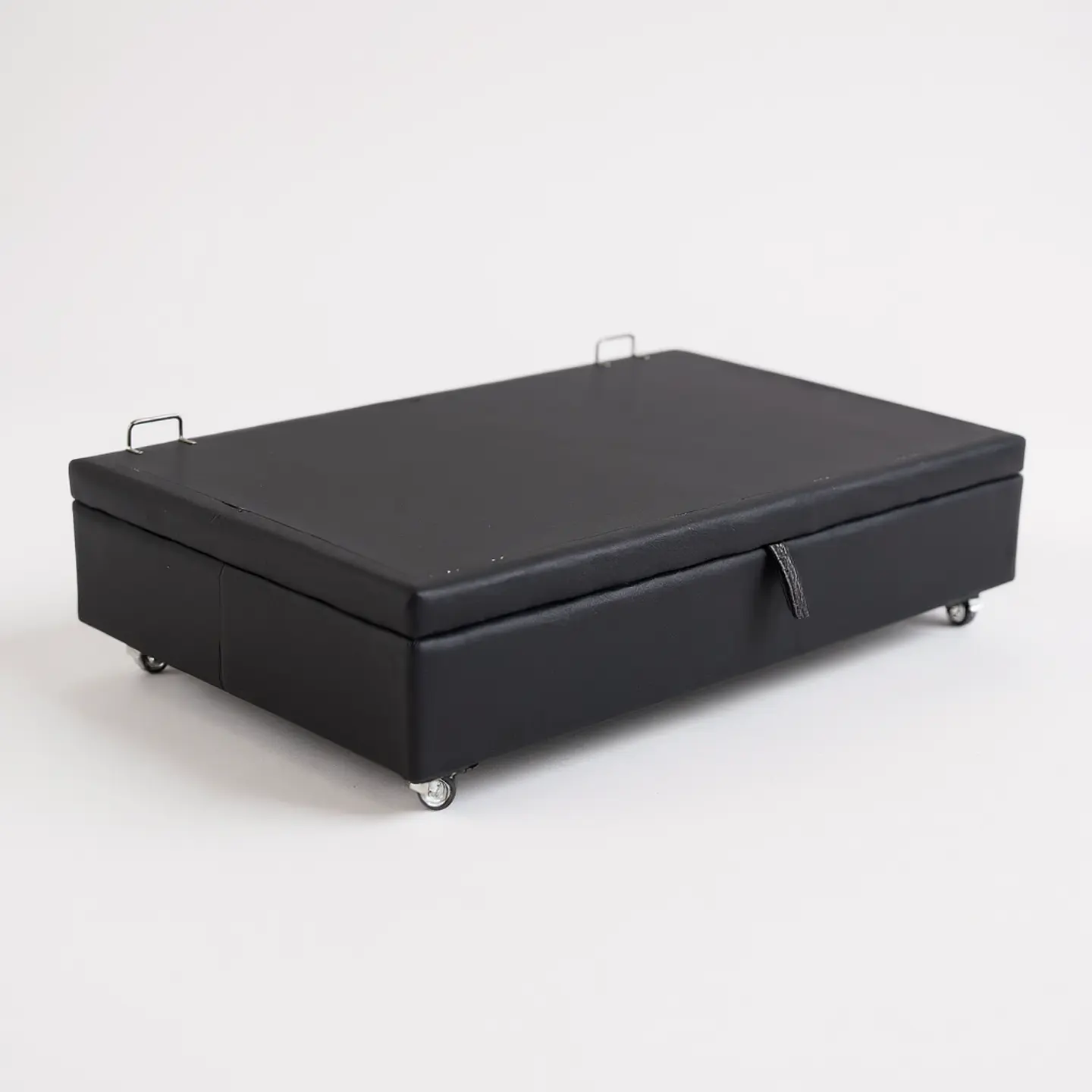 Base Cama Baul 1.5 PLaza / Lateral/ Dif. Ruedas (Negro) 2