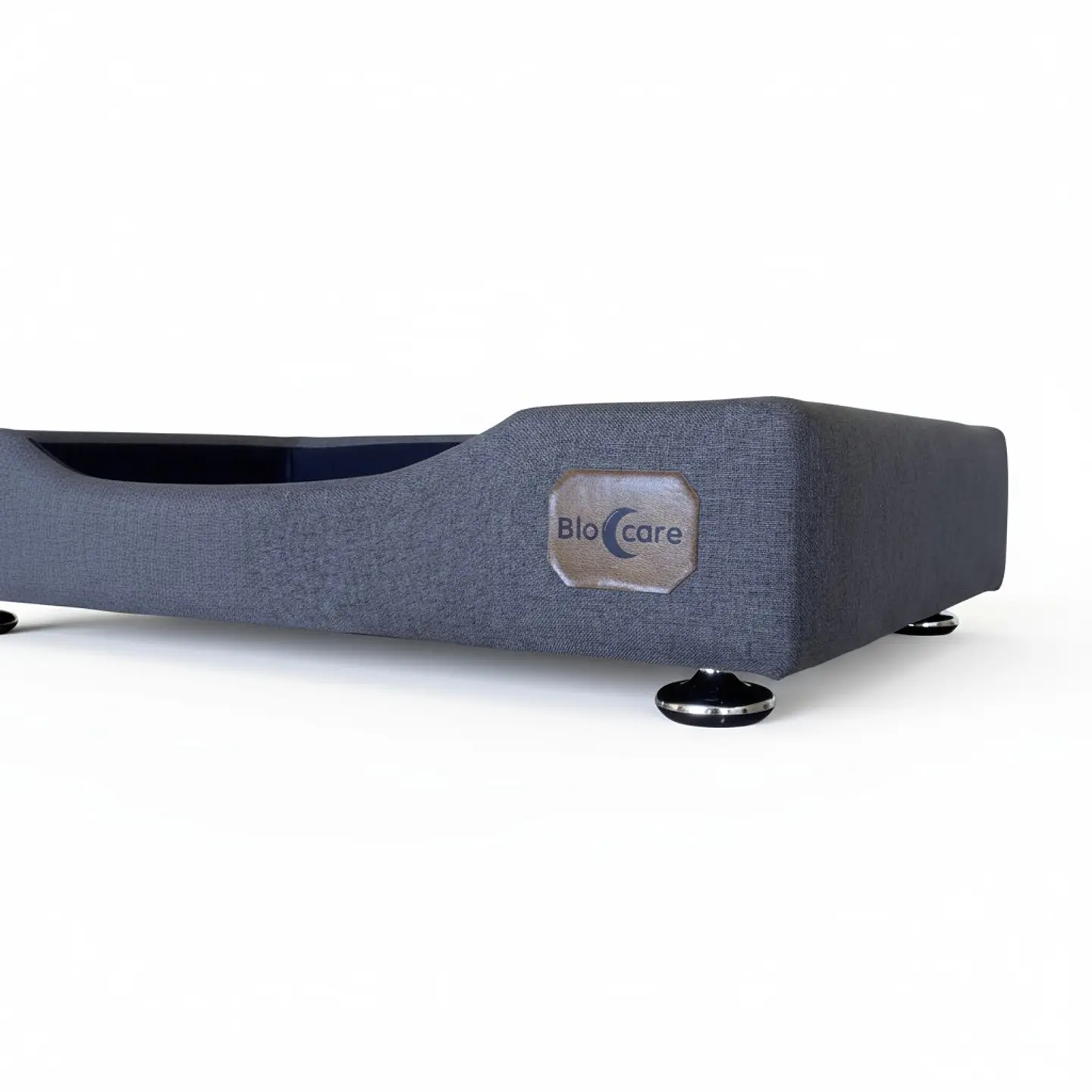 Cama de Mascotas - Talla L EXTRA (90x70 cm) / Pata Montessori 3 cm (Gris) 6