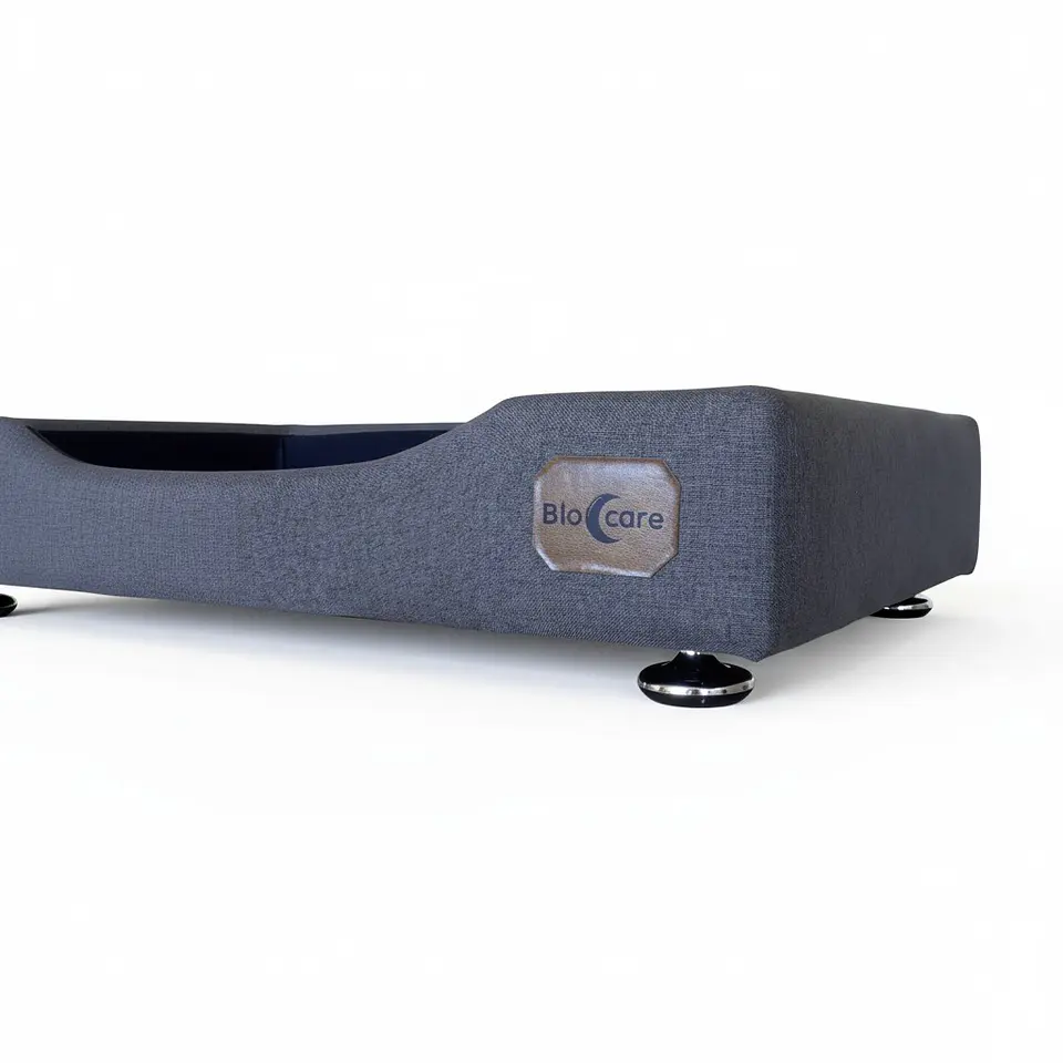 Cama de Mascotas - Talla L EXTRA (90x70 cm) / Pata Montessori 3 cm (Gris) 6