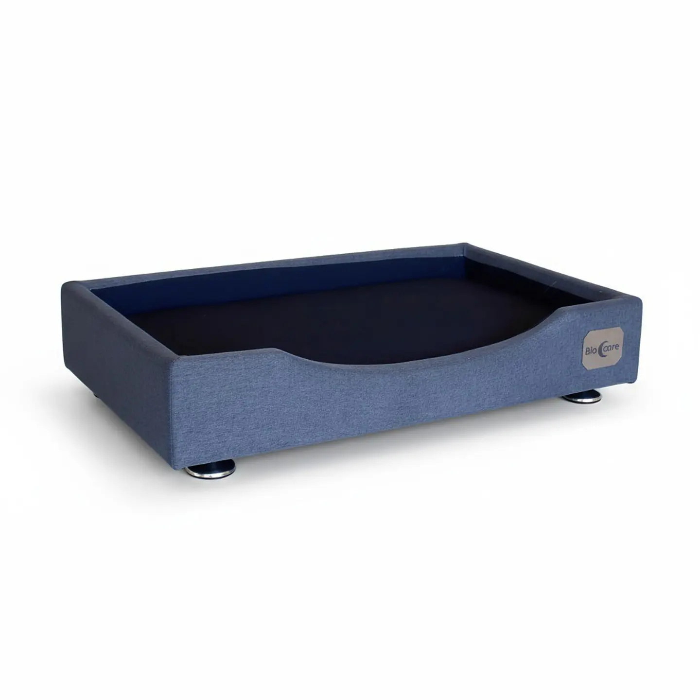 Cama de Mascotas - Talla L EXTRA (90x70 cm) / Pata Montessori 3 cm (Gris) 5