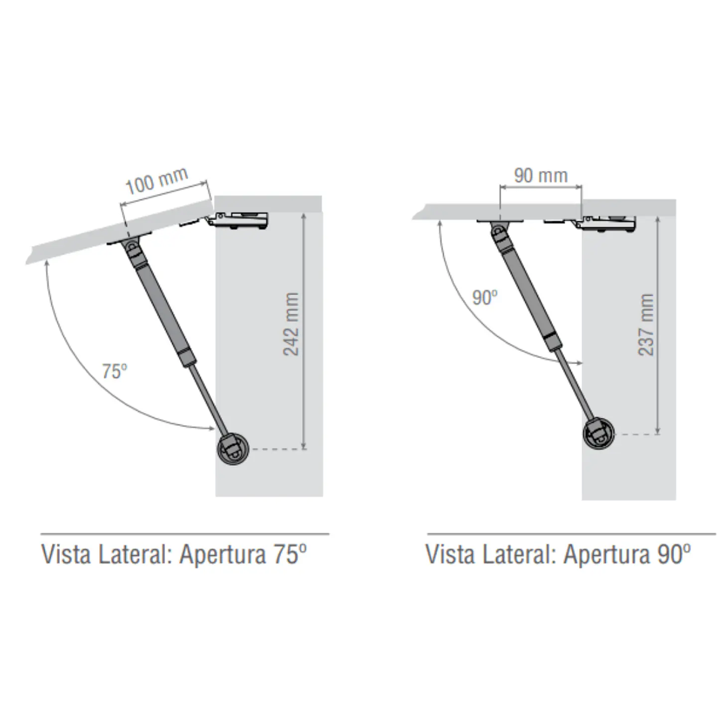 Pistón Para Cama Abatible 1,5 Plazas -29,5 Cm Rosen Cic Flex 3