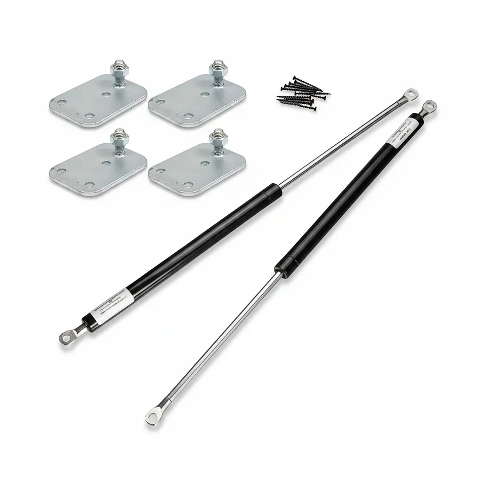 Cama Vertical 2 Pistones De 50 Kg + Placas 3