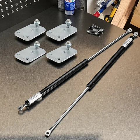 Cama Vertical 2 Pistones De 50 Kg + Placas