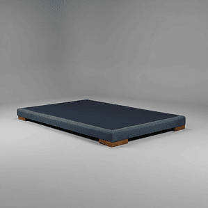 Base De Cama 1 Plaza Box 8 cm / Patas De Madera