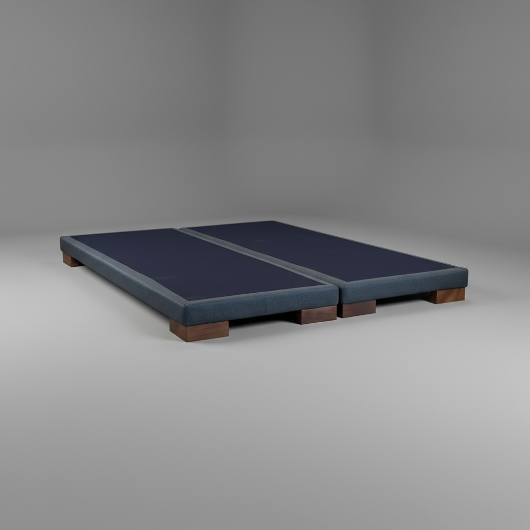 Base Dividida Queen Box 8 cm / Patas De Madera 3