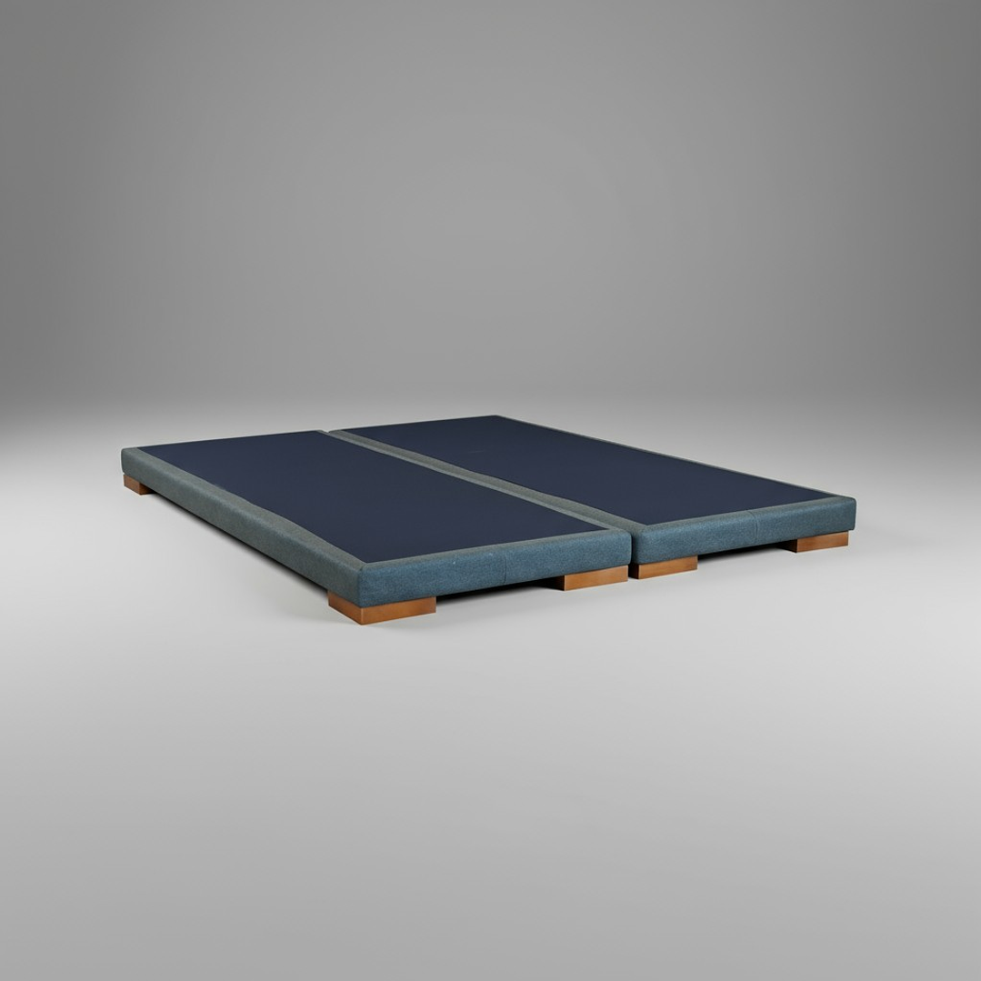 Base Dividida King Box 8 cm / Patas De Madera 1