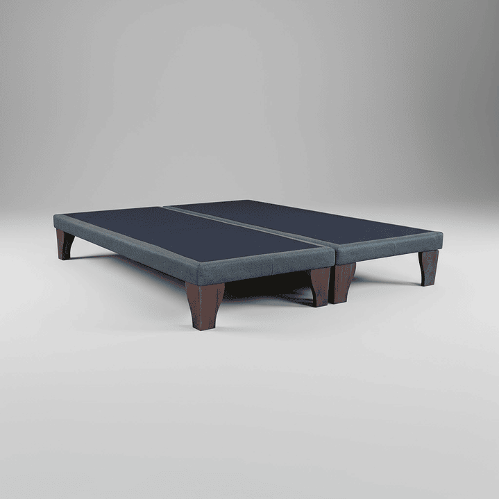 Base Dividida King Box 8 cm / Patas De Madera 7