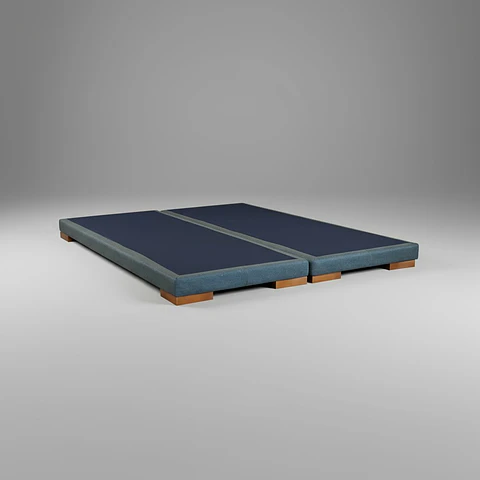 Base Dividida Super King Box 8 cm / Patas De Madera
