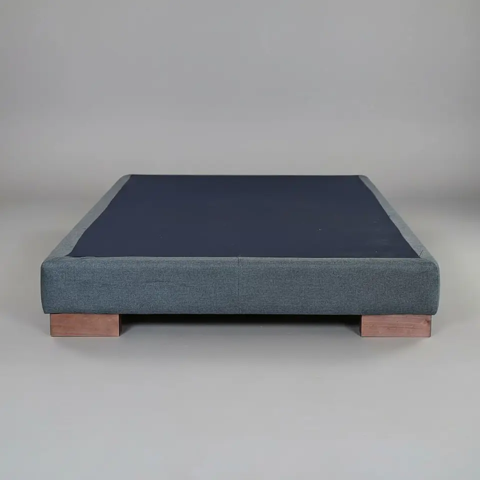 Base De Cama 1 Plaza Box 13 cm / Patas De Madera 3