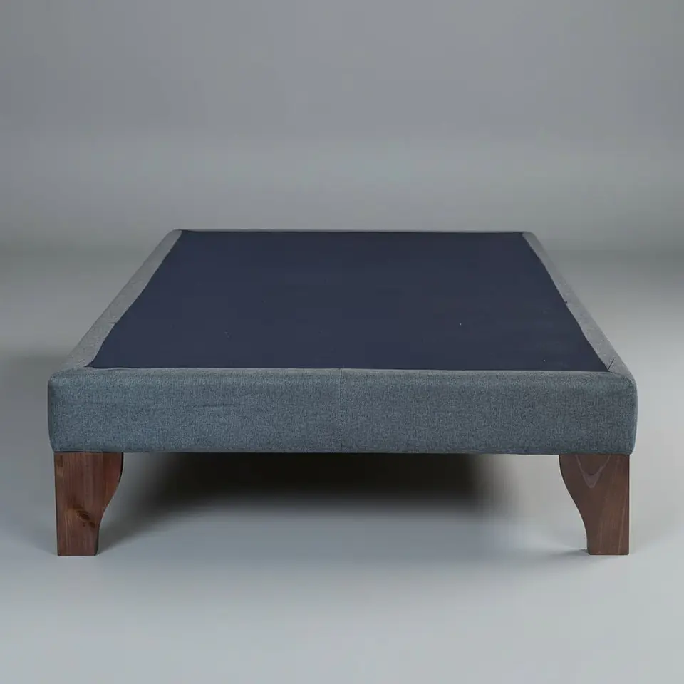 Base De Cama 1 Plaza Box 13 cm / Patas De Madera 7