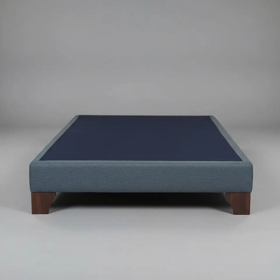 Base De Cama 1 Plaza Box 13 cm / Patas De Madera 5