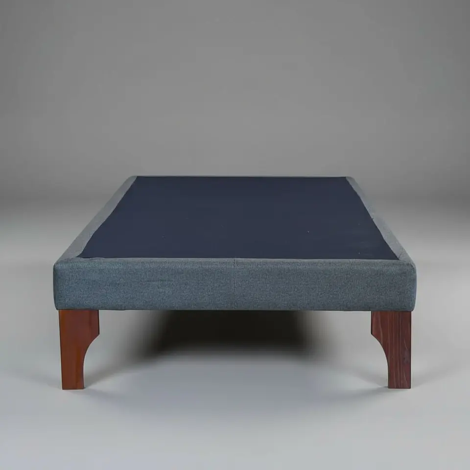 Base De Cama 1.5 Plaza Box 13 cm / Patas De Madera 9
