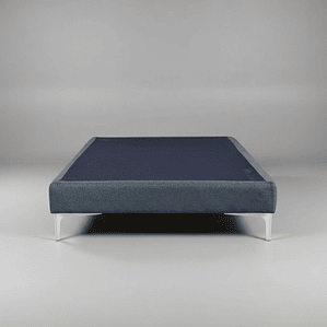 Base de Cama 1.5 Plaza Box 13 cm / Con Patas Metalicas y/o Satinada