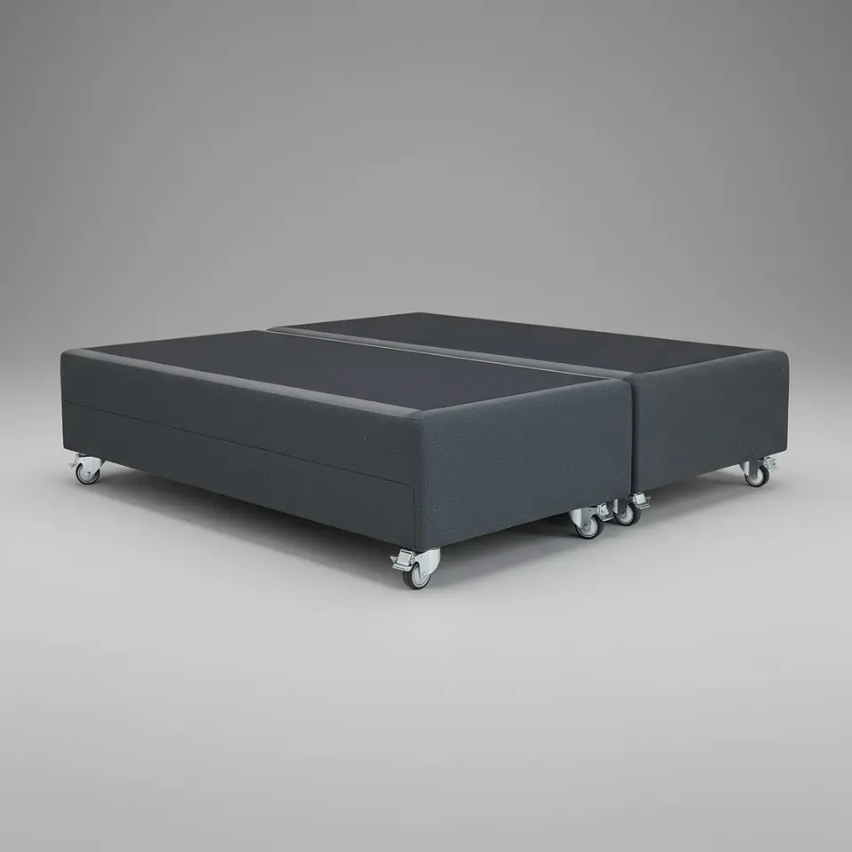 Base Dividida 2 Plazas Box 26 cm / Dif. Ruedas 5