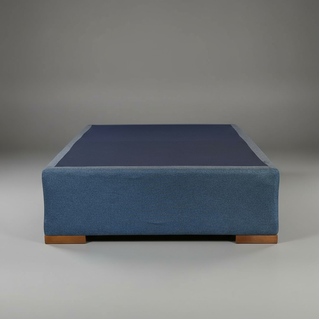 Base De Cama 1 Plaza Box 30 cm / Patas De Madera 1