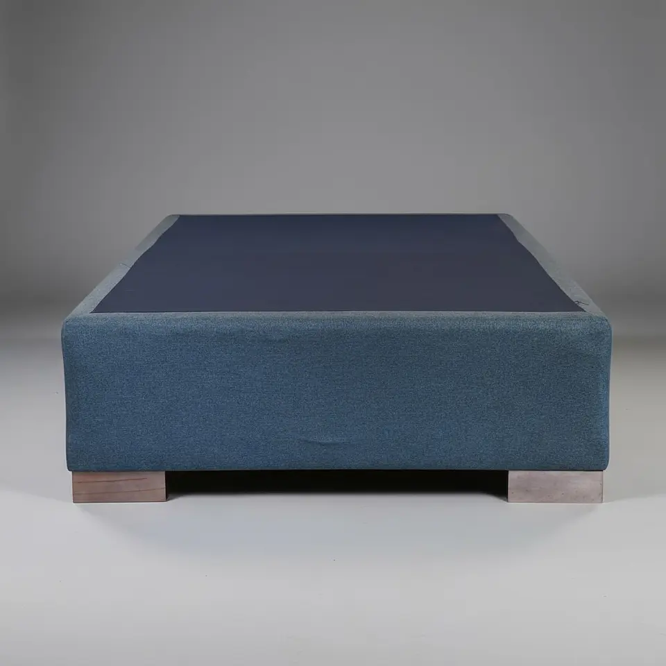 Base De Cama 1 Plaza Box 30 cm / Patas De Madera 3