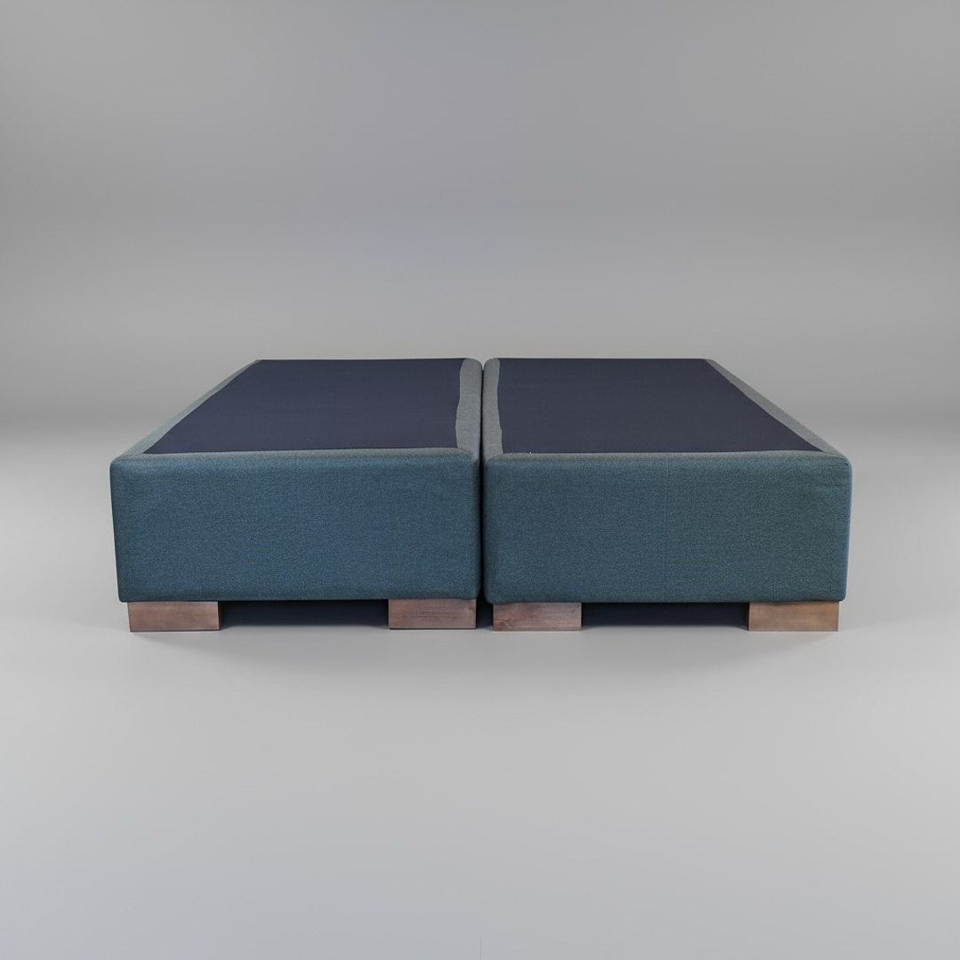 Base Dividida 2 Plazas Box 30 cm / Patas De Madera 3