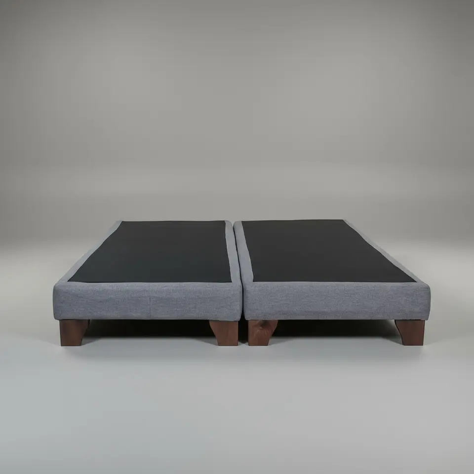 Base Dividida Queen Box 13 cm / Patas De Madera 5