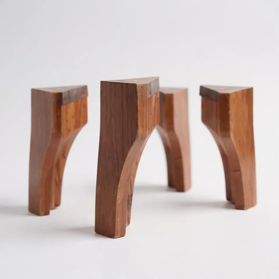 Base Dividida Queen Box 13 cm / Patas De Madera 10
