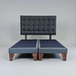 Base Para Cama Super King - Con Respaldo / Boton Capitonne - Miniatura 2