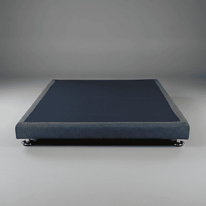 Base de Cama 1 Plaza Box 8 cm Tipo Montessori - Con Patas Metalicas (Gris)