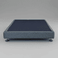 Base de Cama Full Unica Box 13 cm Tipo Montessori - Con Patas Metalicas (Gris) - thumbnail 1