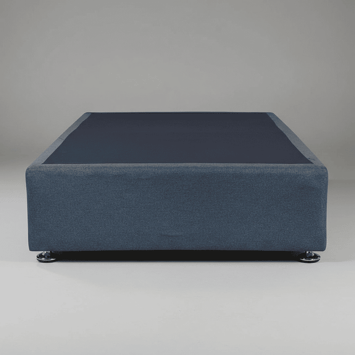 Base de Cama Full Unica Box 30 cm Tipo Montessori - Con Patas Metalicas (Gris) 1