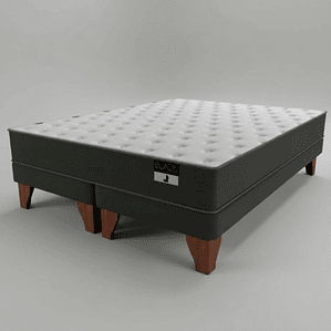 Cama 2 plaza modelo Black largo 200 cm