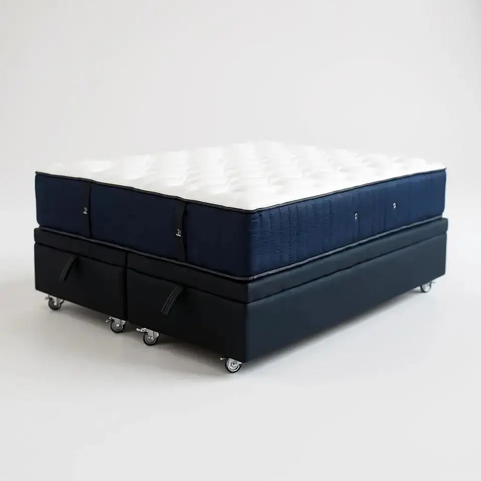 Cama Baul 2 Plazas + Colchon CIC / Con Ruedas (Negro) 7