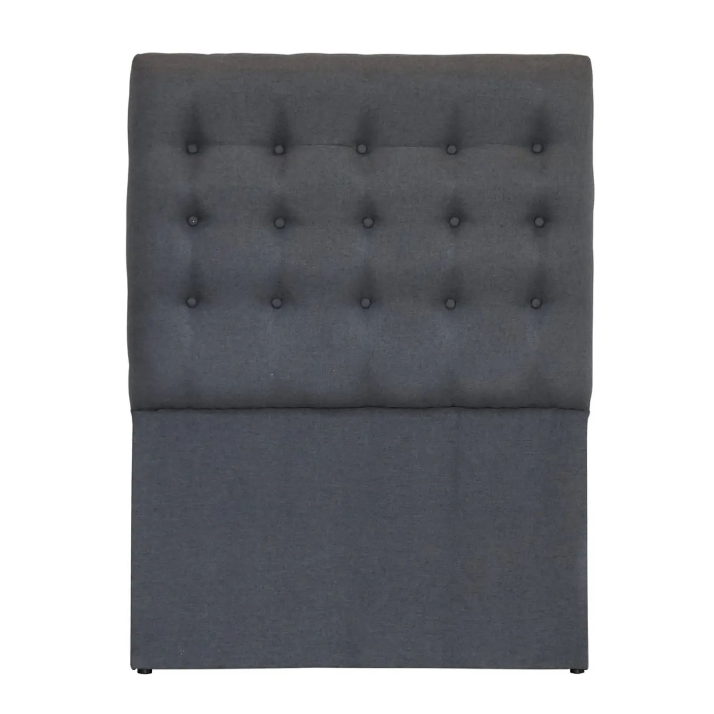 Respaldo De Cama De 1.5 Plaza - Sin Retorno / Botonne Basico (Gris) 3