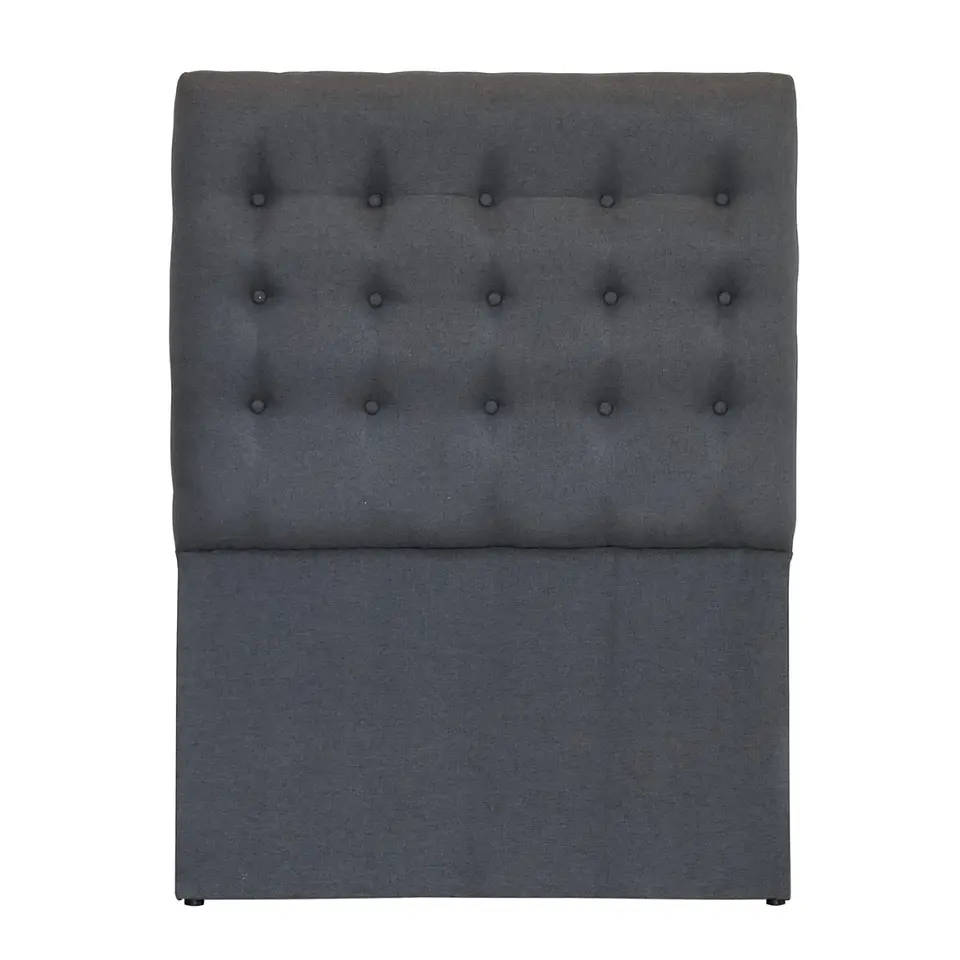 Respaldo De Cama De 1.5 Plaza - Sin Retorno / Botonne Basico (Gris) 3