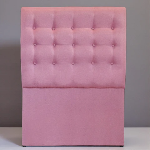 Respaldo De Cama De 1 Plaza - Sin Retorno / Botonne Basico (Rosa)