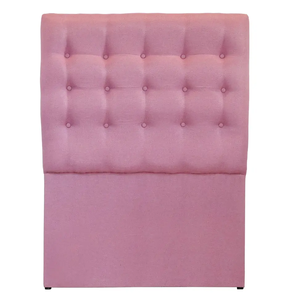 Respaldo De Cama De 1.5 Plaza - Sin Retorno / Botonne Basico  (Rosa) 3