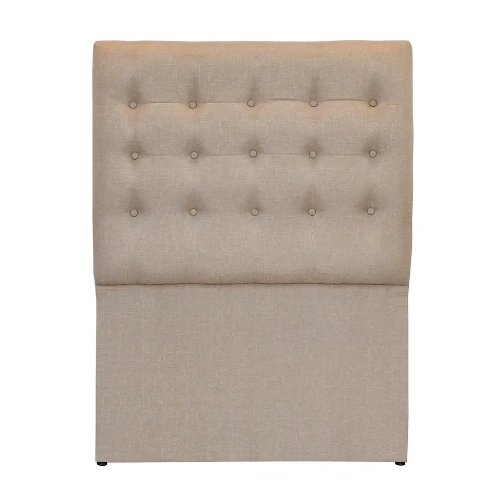 Respaldo De Cama De 1 Plaza - Sin Retorno / Botonne Basico (Beige) 3