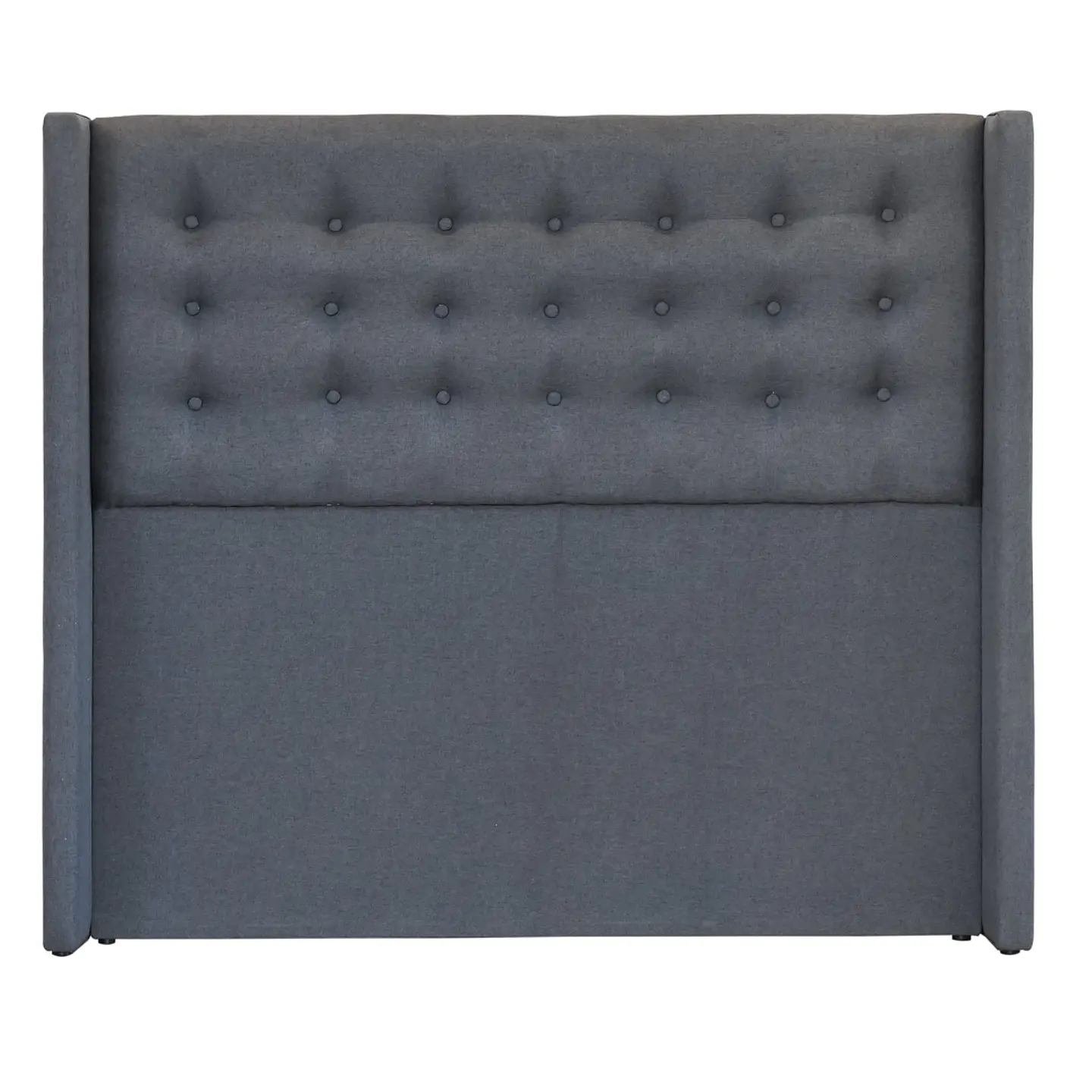 Respaldo De Cama De 2 Plazas - Con Retorno / Botonne Basico  (Gris) 3