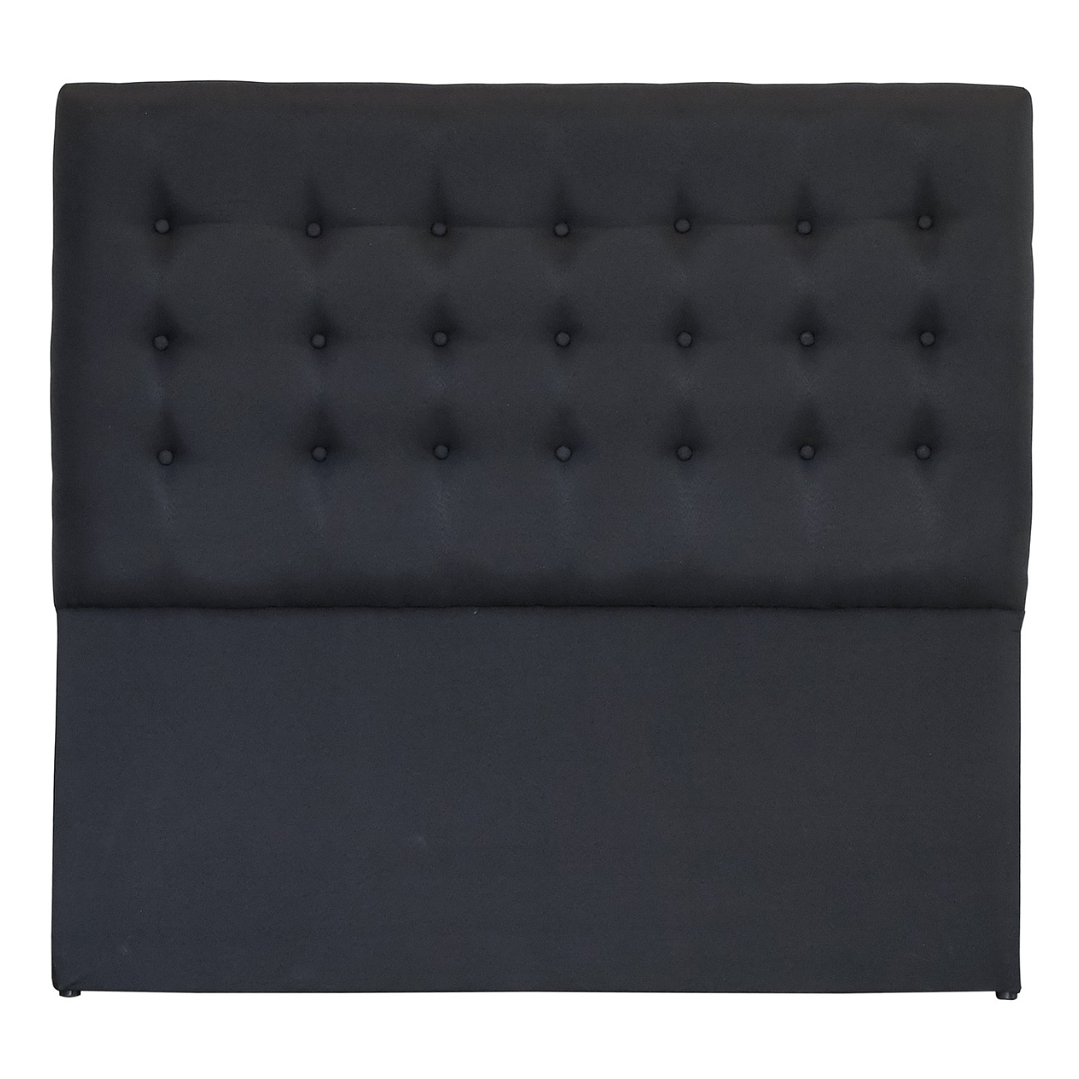 Respaldo De Cama De 2 Plazas (Negro) 3