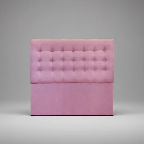Respaldo De Cama De 2 Plazas - Sin Retorno / Botonne Basico (Rosa)