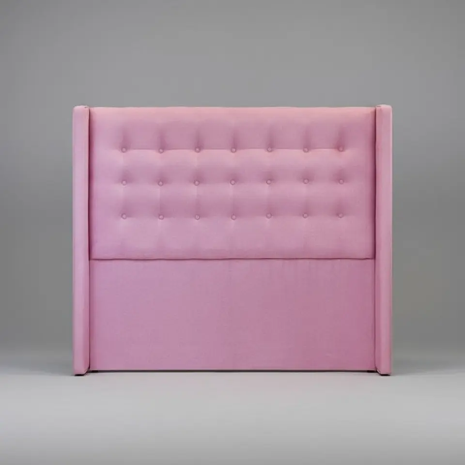 Respaldo De Cama De 2 Plazas - Con Retorno  / Botonne Basico  (Rosa) 2