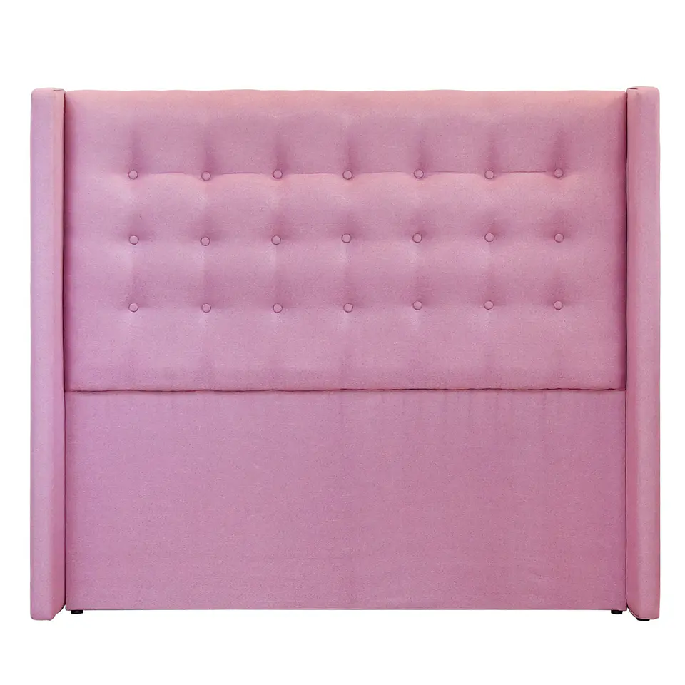 Respaldo De Cama De 2 Plazas - Con Retorno  / Botonne Basico  (Rosa) 3