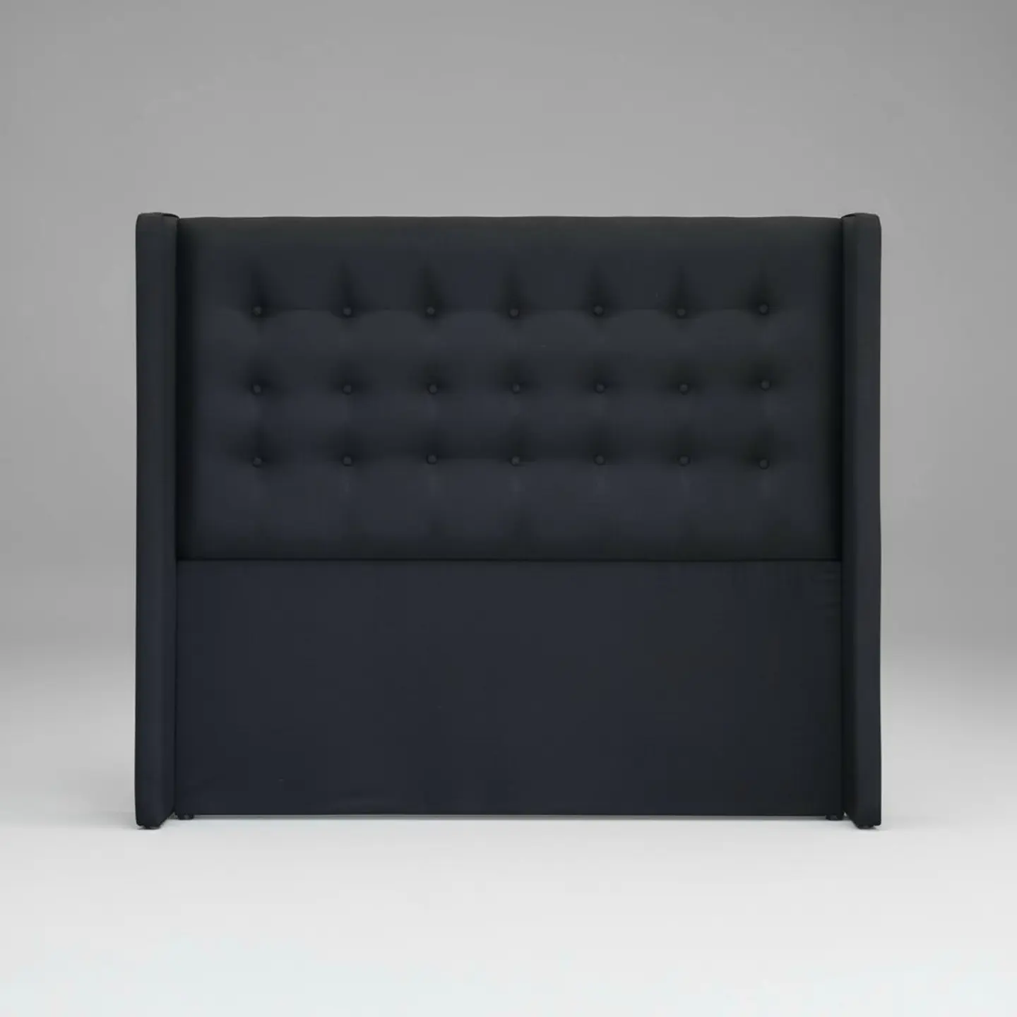Respaldo De Cama De 2 Plazas - Con Retorno  / Botonne Basico  (Negro) 2
