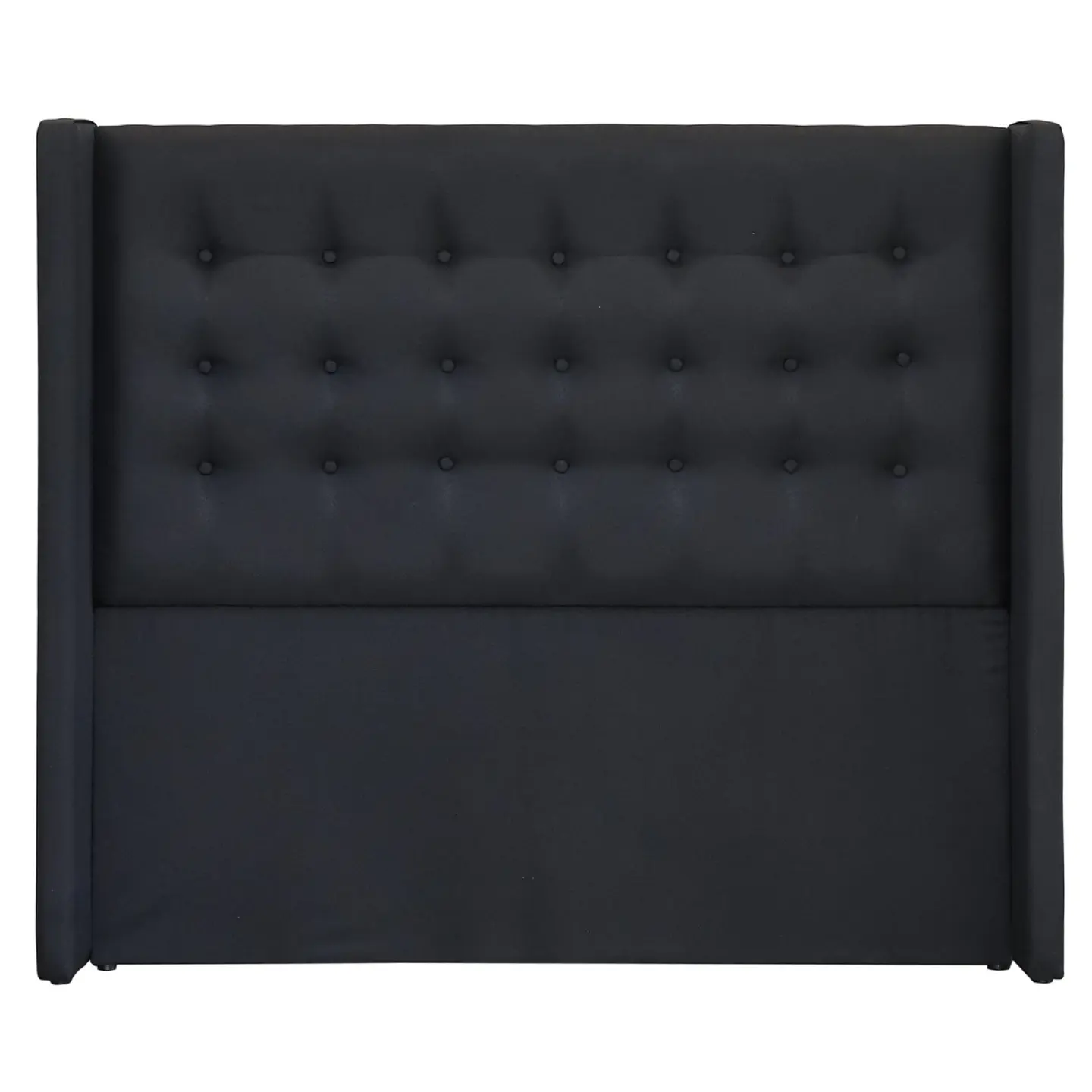 Respaldo De Cama De 2 Plazas - Con Retorno  / Botonne Basico  (Negro) 3
