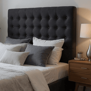 Respaldo De Cama Full (Negro)