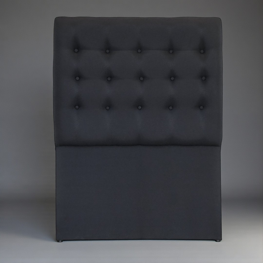 Respaldo De Cama Full (Negro) 2