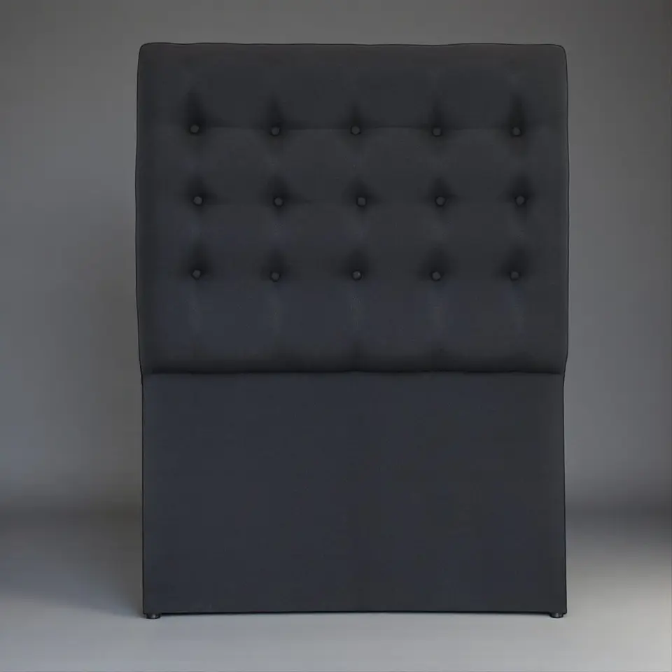 Respaldo De Cama Full - Sin Retorno / Botonne Basico (Negro) 2
