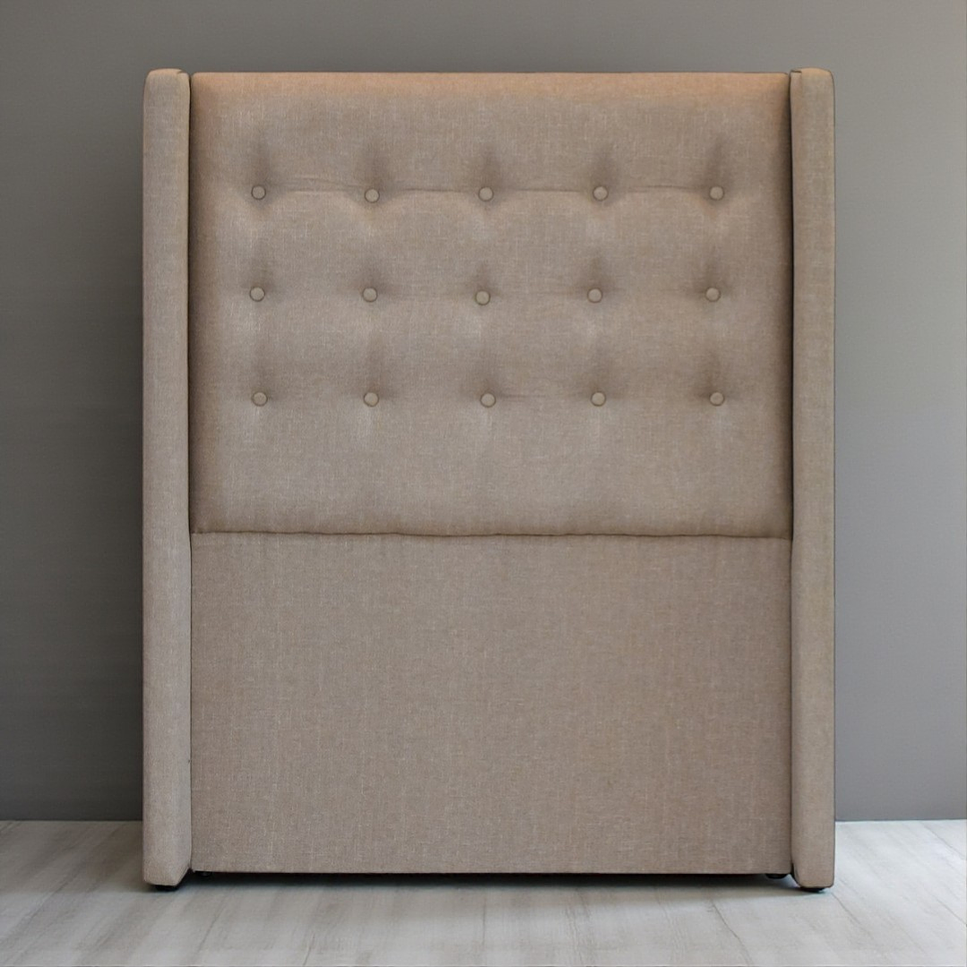 Respaldo De Cama Full - Con Retorno (Beige) 2