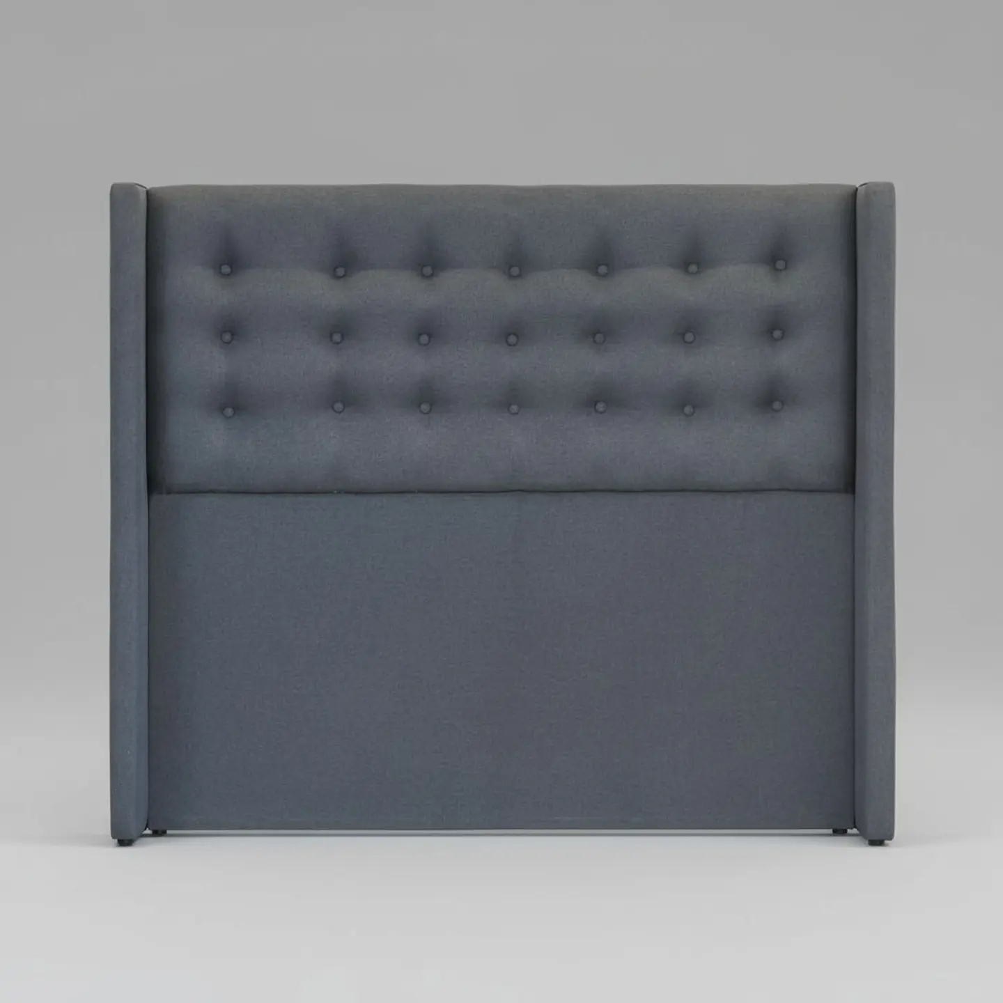 Respaldo De Cama Queen - Con Retorno / Botonne Basico (Gris) 2
