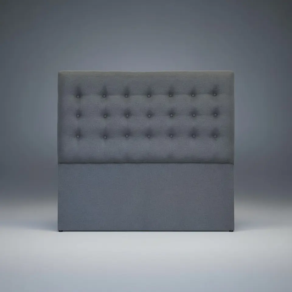 Respaldo De Cama King - Sin Retorno / Botonne Basico (Gris) 2