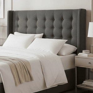 Respaldo De Cama Super King - Con Retorno (Gris)