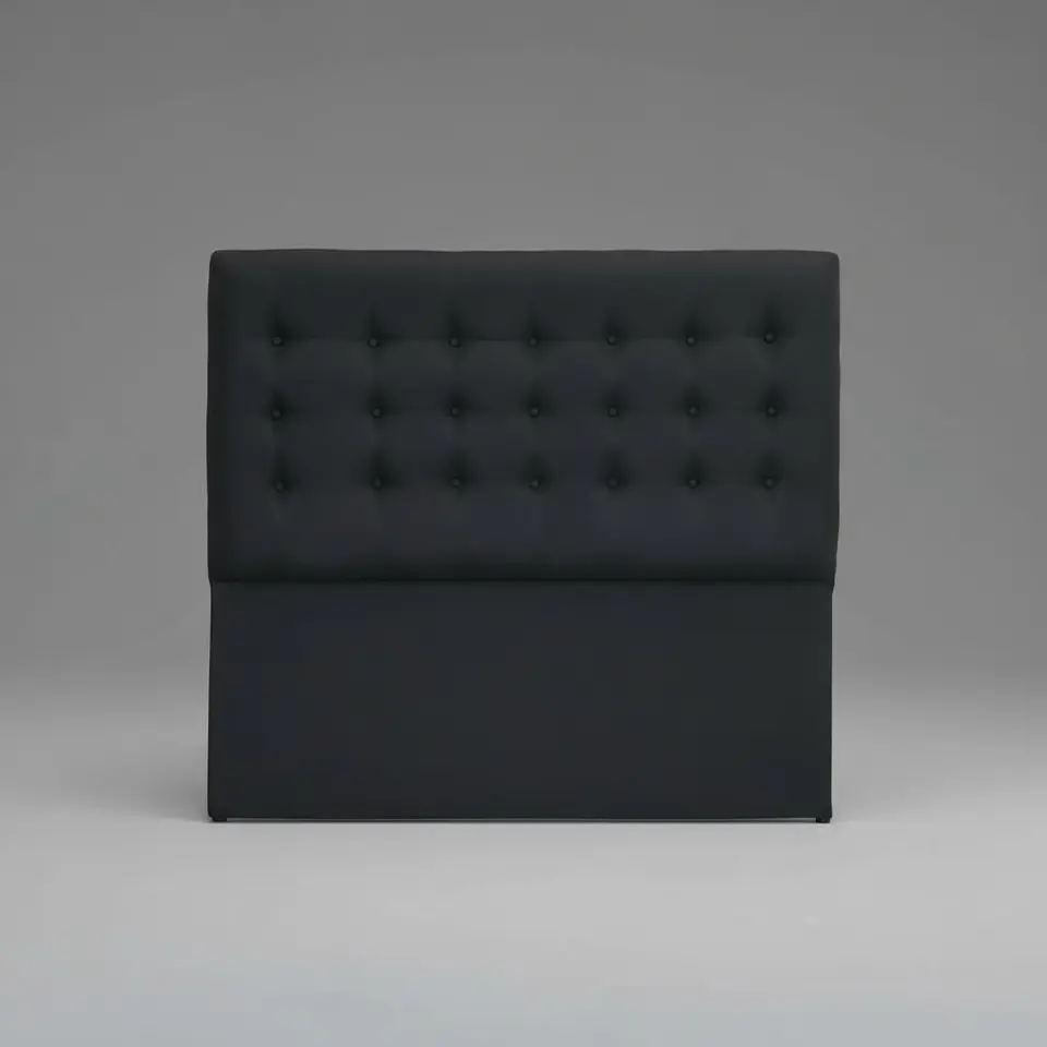 Respaldo De Cama King - Sin Retorno / Botonne Basico (Negro) 2